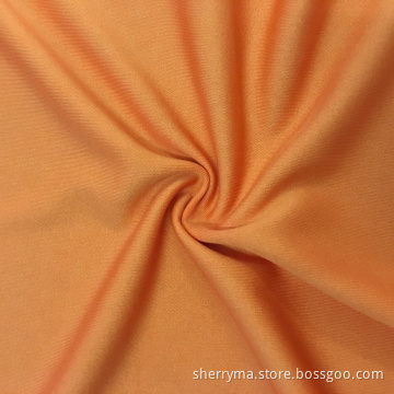Blue interlock jersey 100% polyester weft knitted fabric